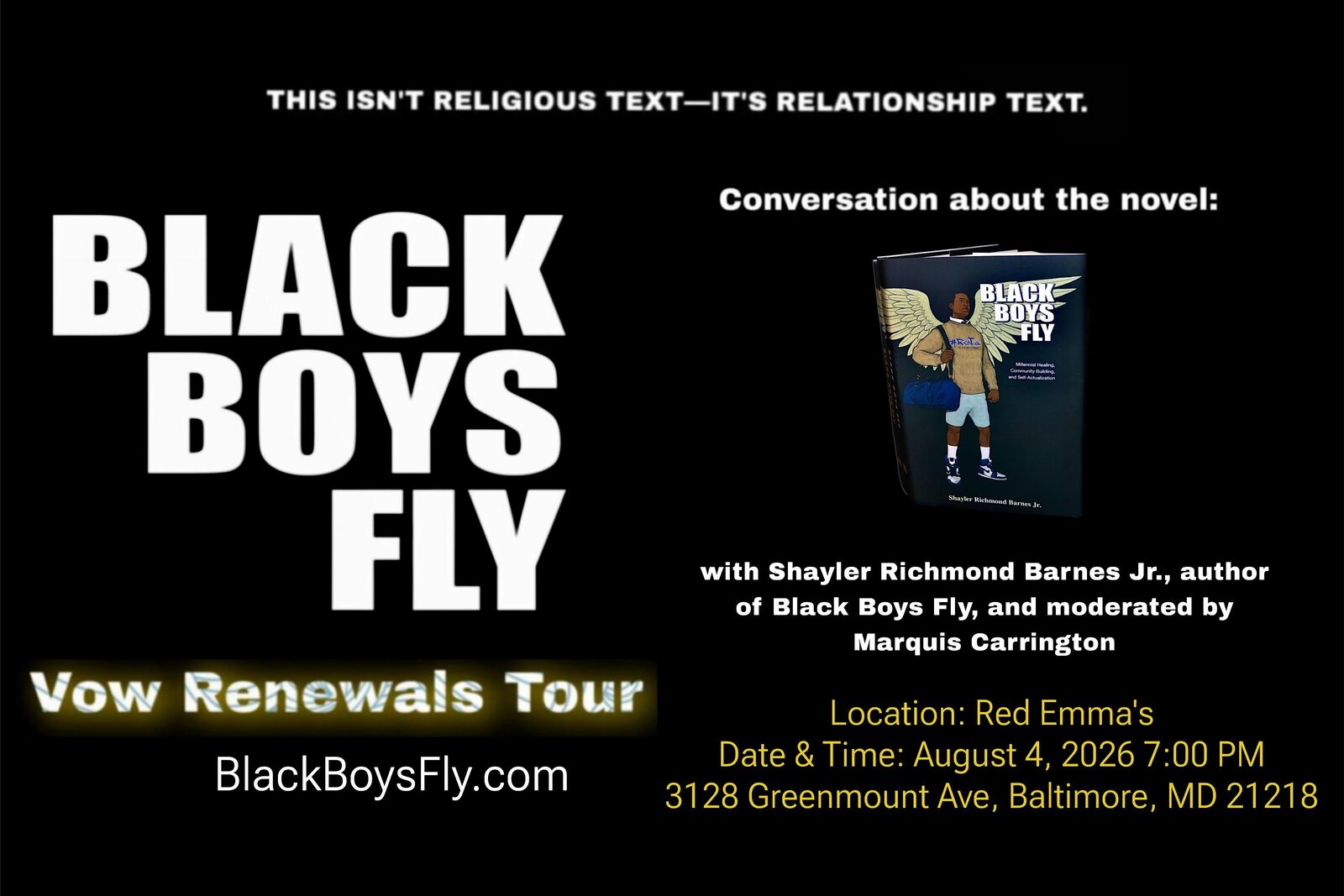 Baltimore Black Boys Fly Book Talk