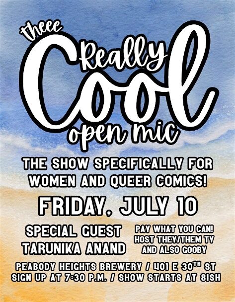 The REALLY COOL Open Mic: The Show Specifically for Women  & Queer Comics!