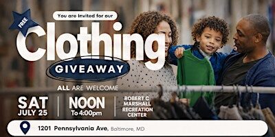 FREE CLOTHING GIVEAWAY