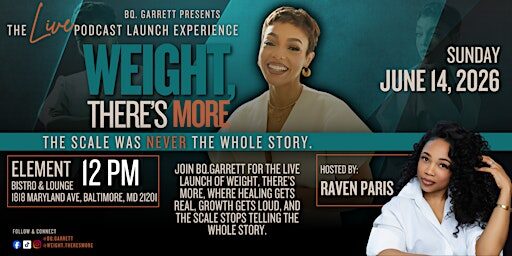 WEIGHT, THERES MORE : Live Podcast Launch