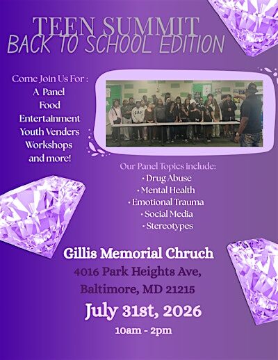 Teen Summit: Back to School Edition