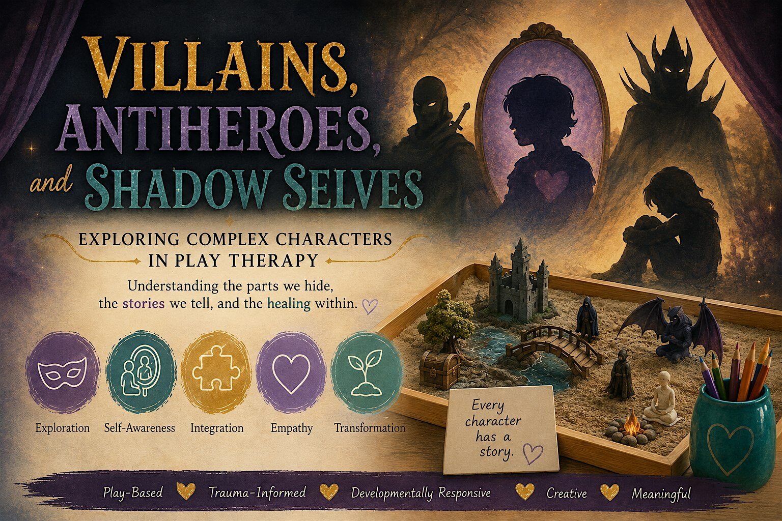 Villains, Antiheroes, and Shadow Selves in Play Therapy