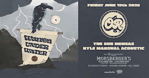 Warren Under Water with  Old Roots, Sub Mensas, Kyle Marshall (acoustic)