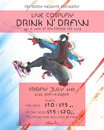 Cosplay Drink N' Draw: House of Spiders