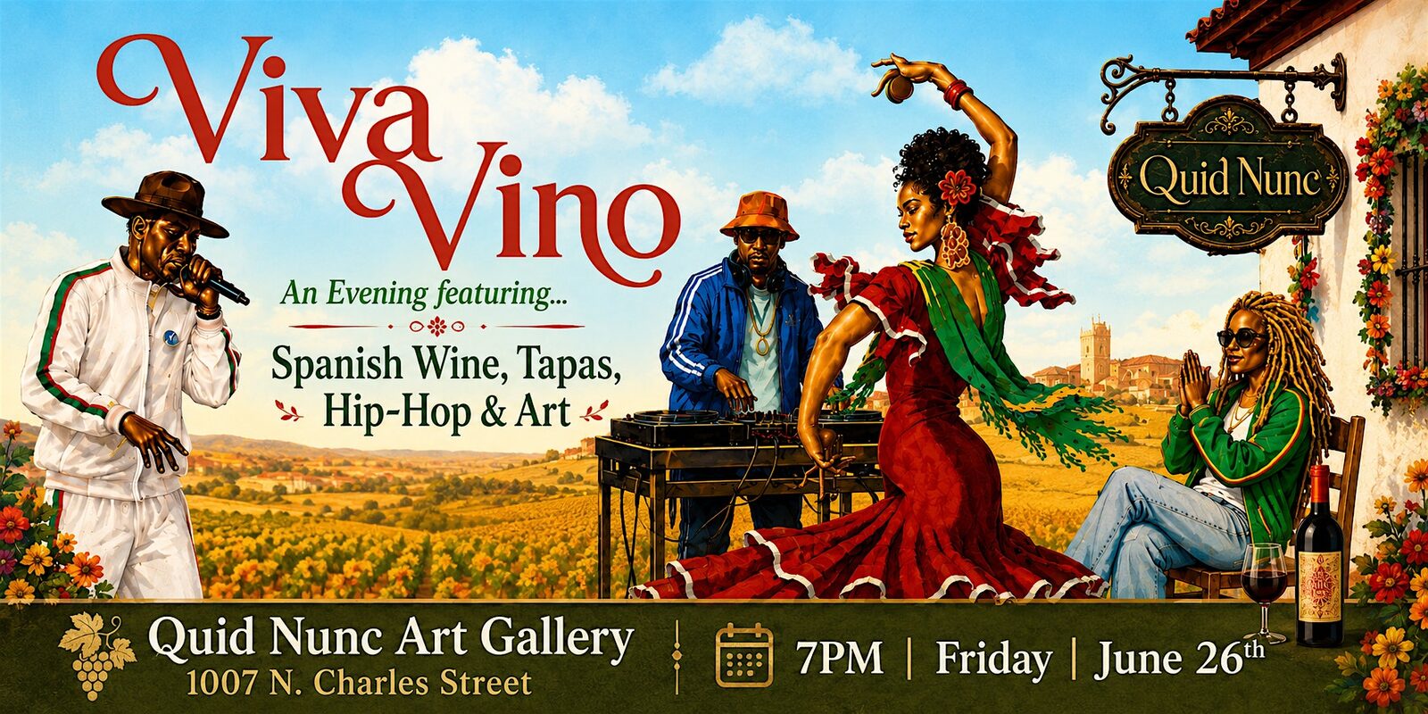 Viva Vino: Spanish Wine, Tapas, Hip Hop and Art
