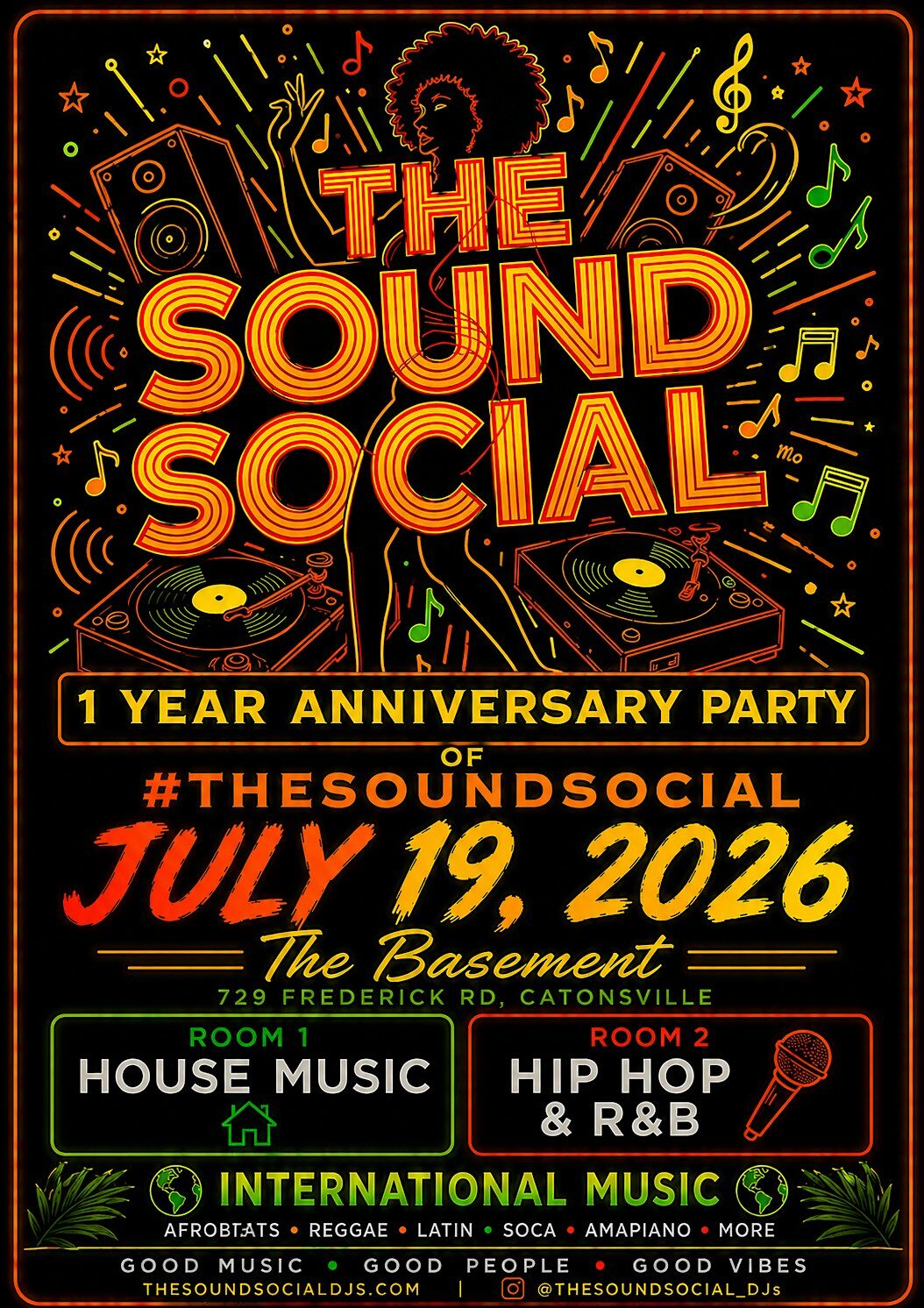 The Sound Social Anniversary 1 Year Party