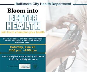 Bloom Into Better Health: Wellness & Resource Fair
