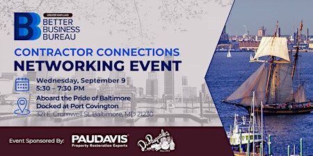 Contractor Connections: Networking Aboard the Pride of Baltimore