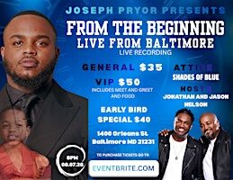 FROM THE BEGINNING: LIVE FROM BALTIMORE