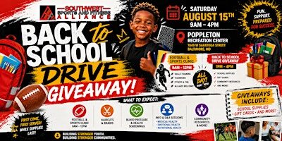 Back to School Drive Giveaway