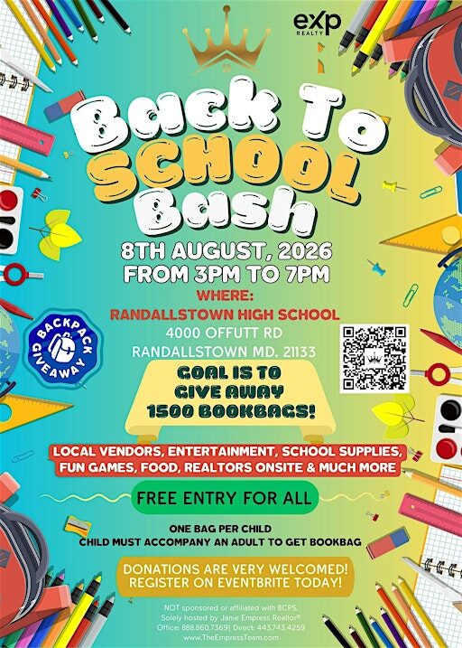 6th Annual Back to School Bash Community Giveaway | The Empress Team