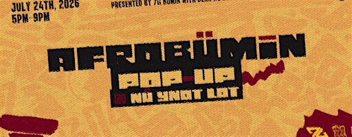 AFROBÜMIN POP-UP @ NÜ YNOT LOT