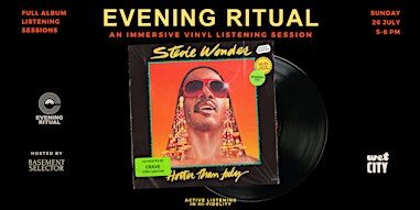 STEVIE WONDER - Evening Ritual - Vinyl Listening Session