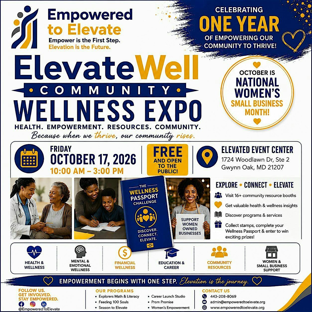 ElevateWell Community Wellness Expo  Celebrate. Connect. Elevate.