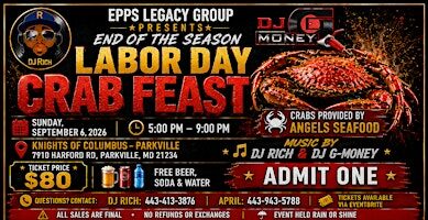 Epps Legacy Group LLC-End of the Season Crab Feast