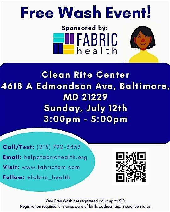 Clean Rite Center & Fabric Health Free Wash Event