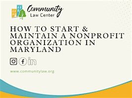 How to Start and Maintain a Nonprofit Organization in Maryland