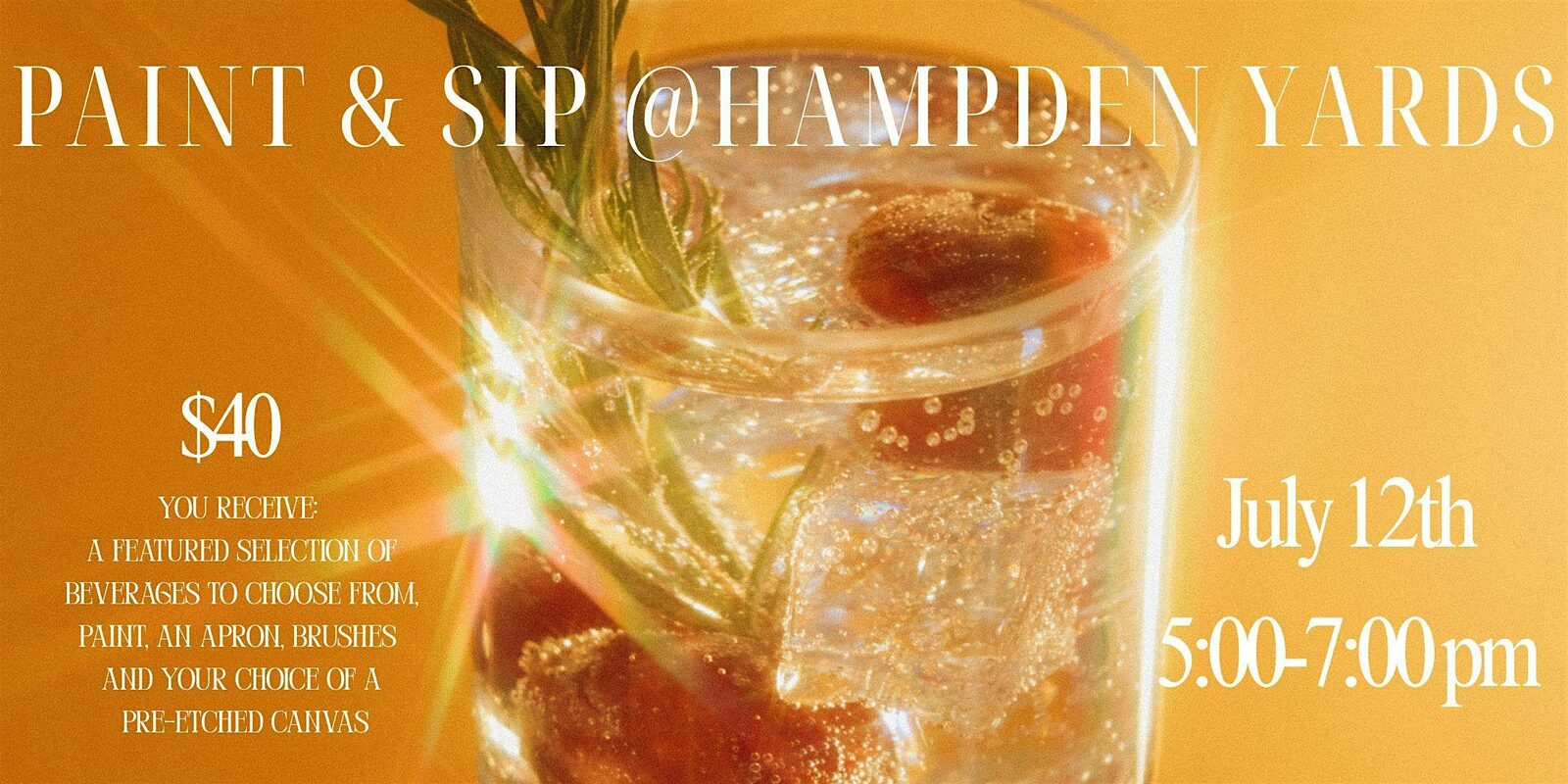 Paint and Sip @ Hampden Yards