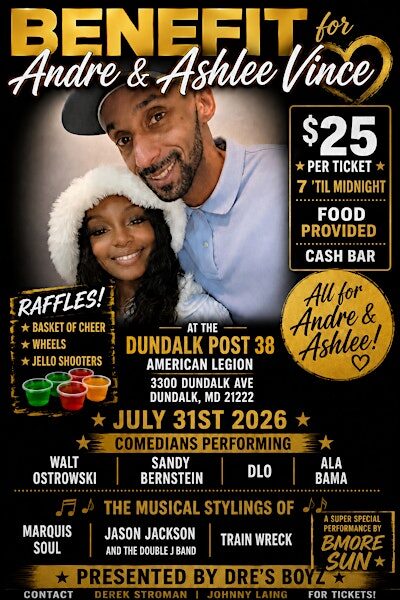 Benefit for Andre and Ashley Vince