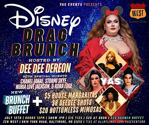 Zen West Drag Brunch -- Disney