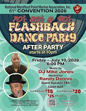 After Party 70's 80's & 90's Flashback Dance Party