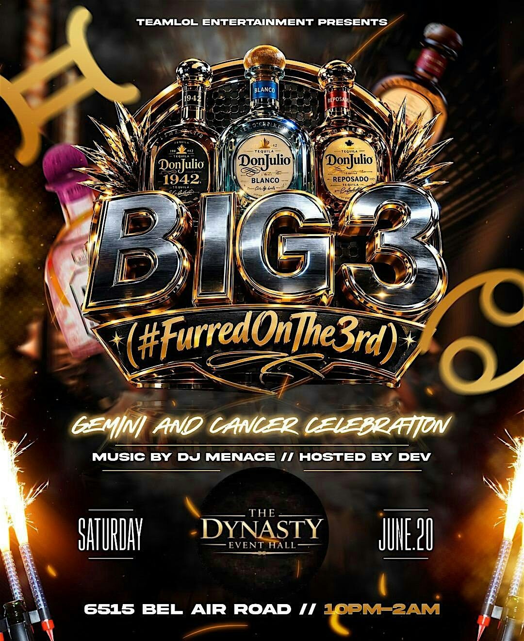 Big 3 Saturdays at Dynasty Event Hall