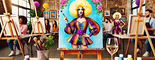 Drag Queen Sip and Paint Baltimore The Drag Queen Paint experience