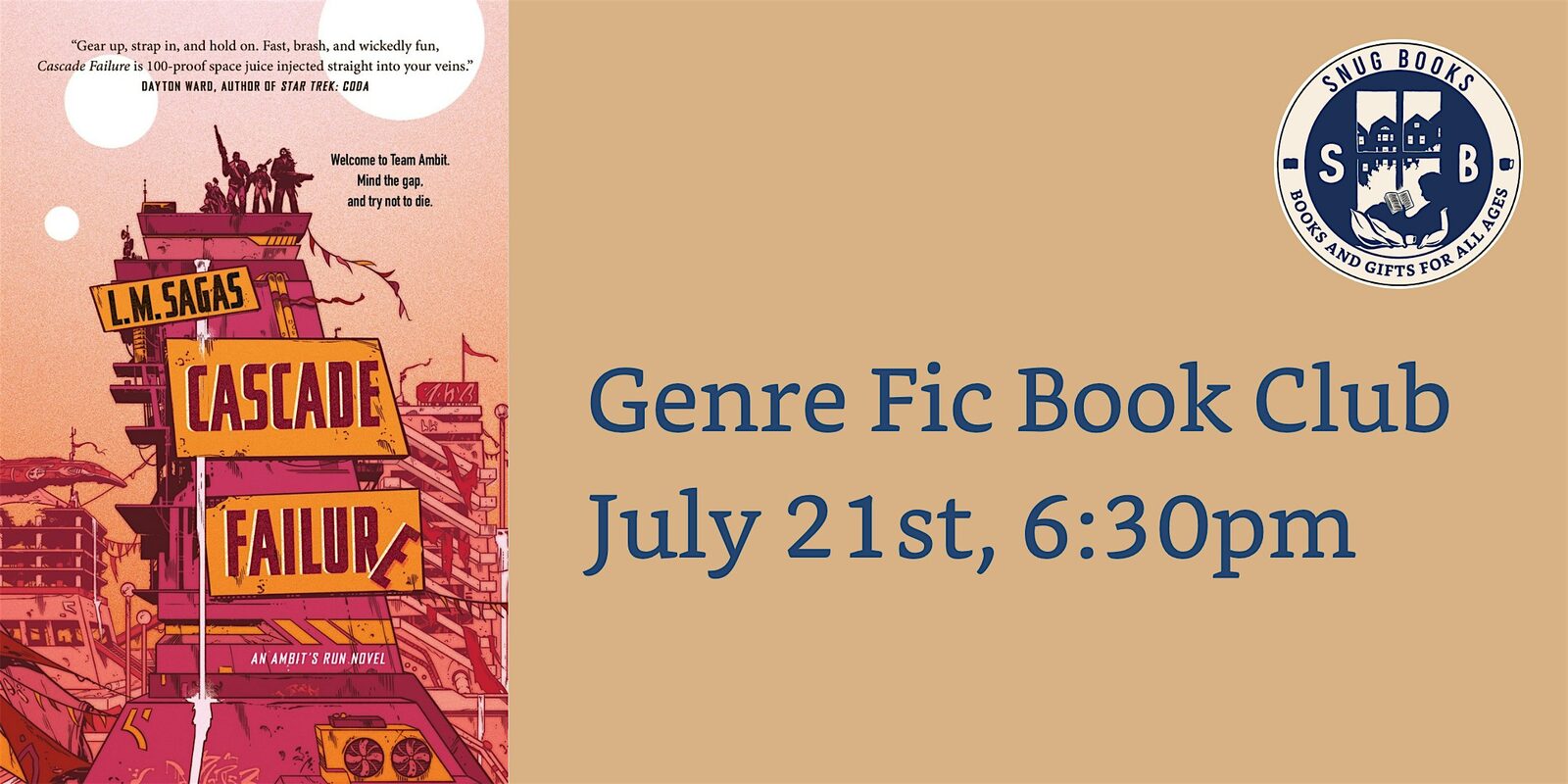 July Genre Fiction Book Club: Cascade Failure
