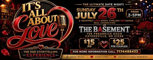 It's All About Love The R&B Storytelling Experience