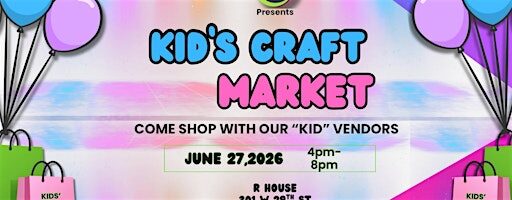 Kids Craft Market