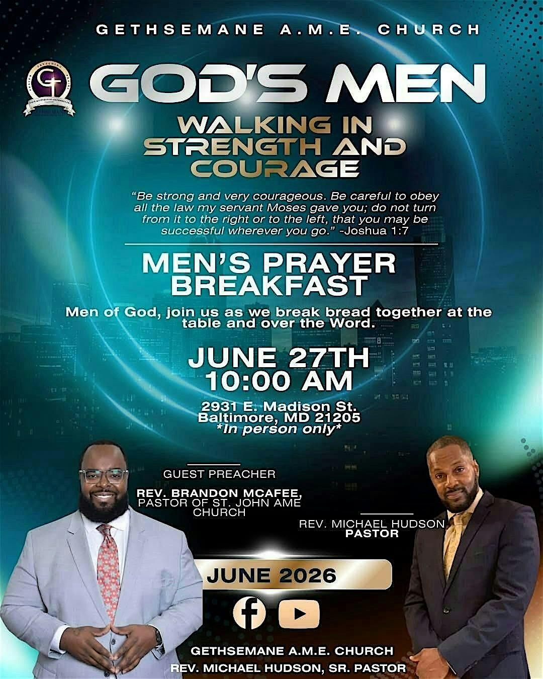 Gethsemane Men’s Prayer Breakfast