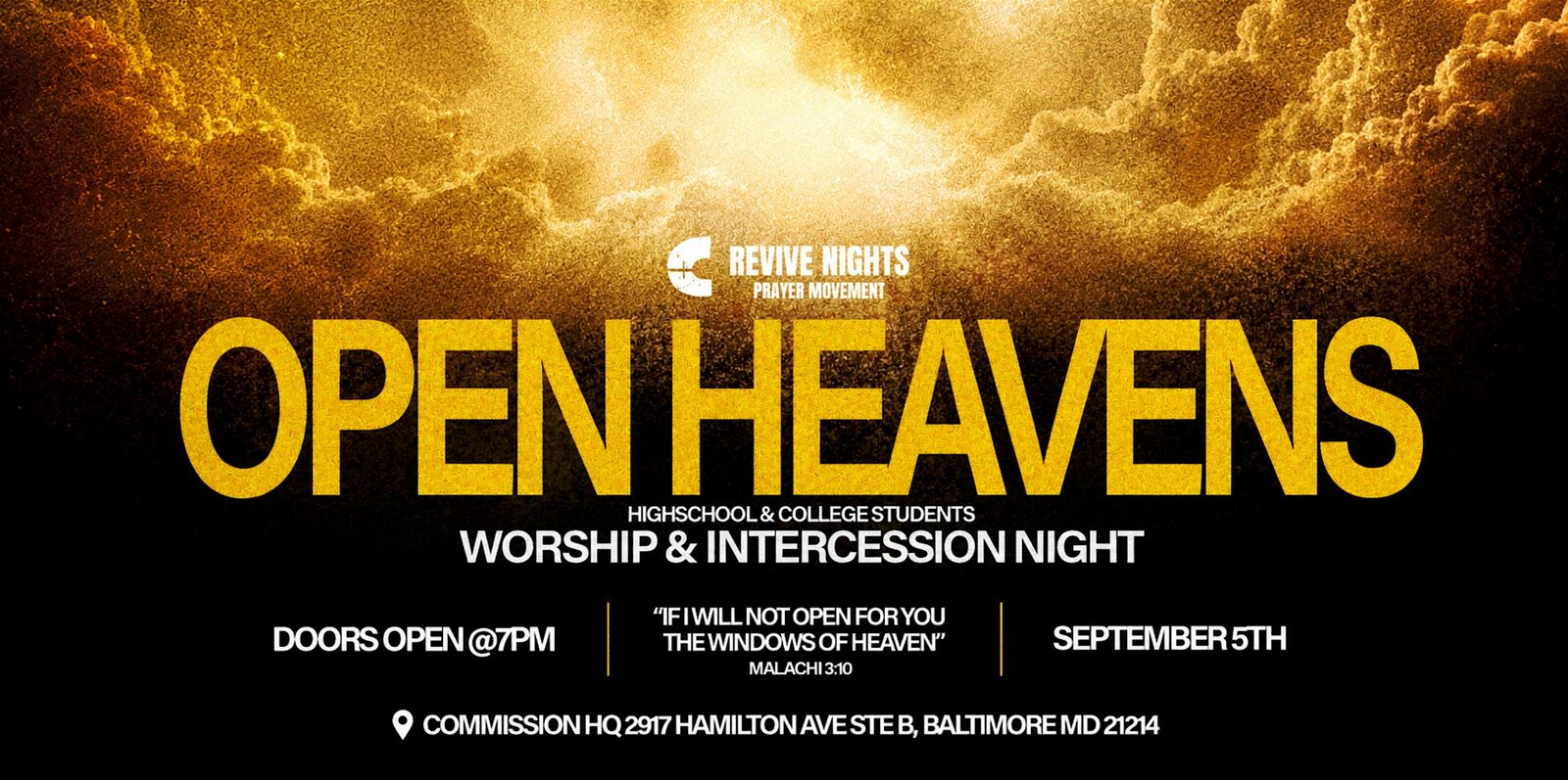 OPEN HEAVENS: Worship & Intercession Night