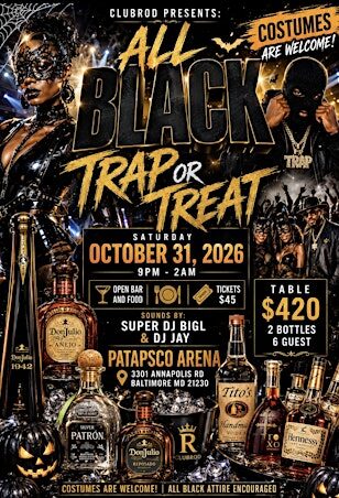 All Black  Everything Trap or Treat