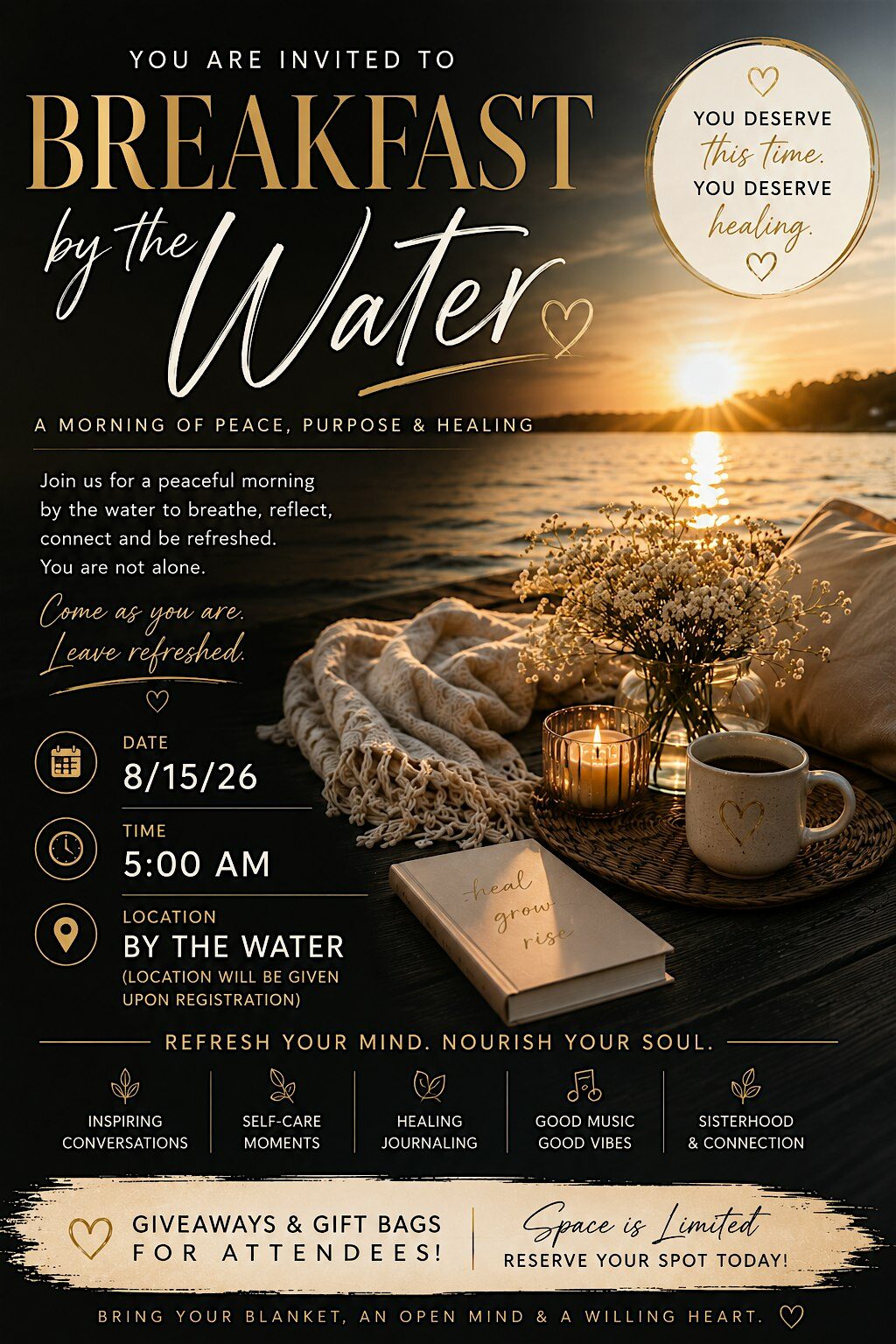 Breakfast by the water