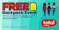 Total Wireless FREE Backpack Event