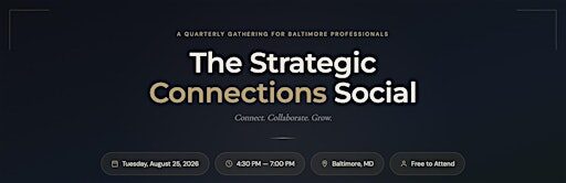Quarterly Networking - The Strategic Connections Social