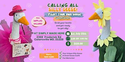 Paint Your Own Porch Goose!