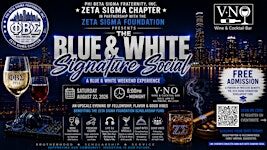 Blue & White Signature Social