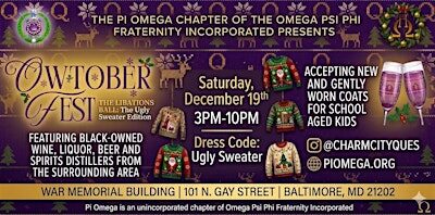 Pi Omega Chapter Presents: OWTOBER FEST – A Libations Ball