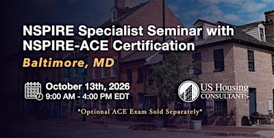NSPIRE Specialist Seminar with NSPIRE-ACE Certification - Baltimore