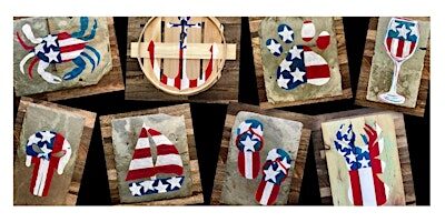 USA Flag: Halethorpe, Shannon's with Artist Katie Detrich!