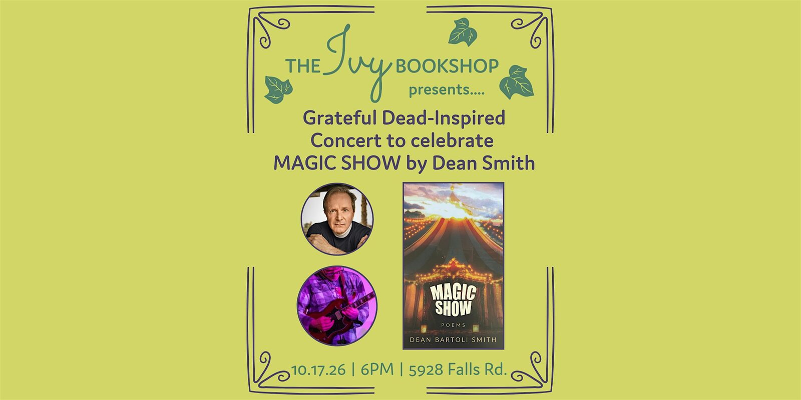 Grateful Dead-Inspired Concert to celebrate MAGIC SHOW by Dean Smith