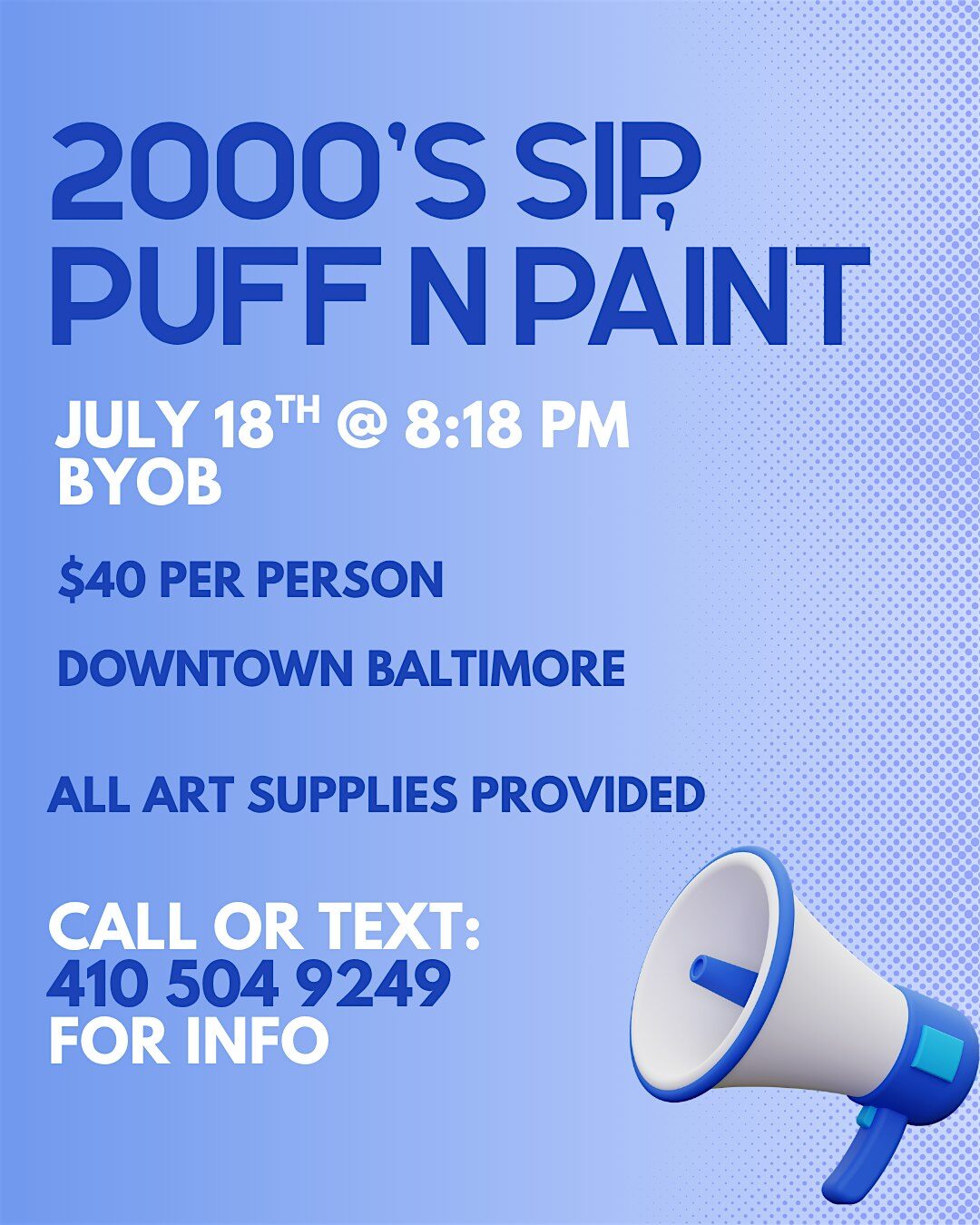 2000's R&B n Hip-Hop Sip, Puff n Paint Experience!
