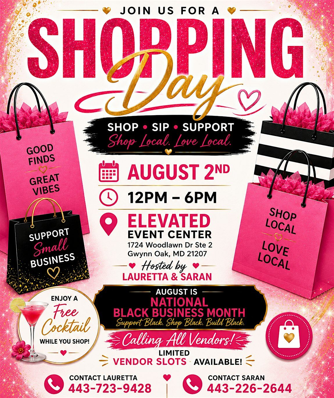 Celebrate National Black Business Month with us at Shopping Day!