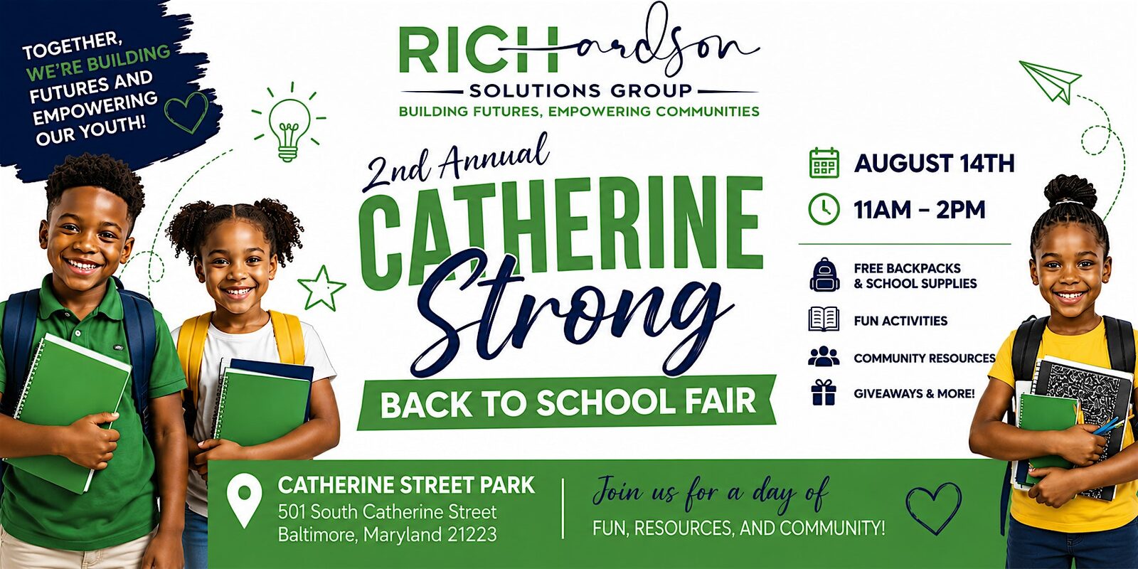 2nd Annual Catherine Strong Back to School Bash