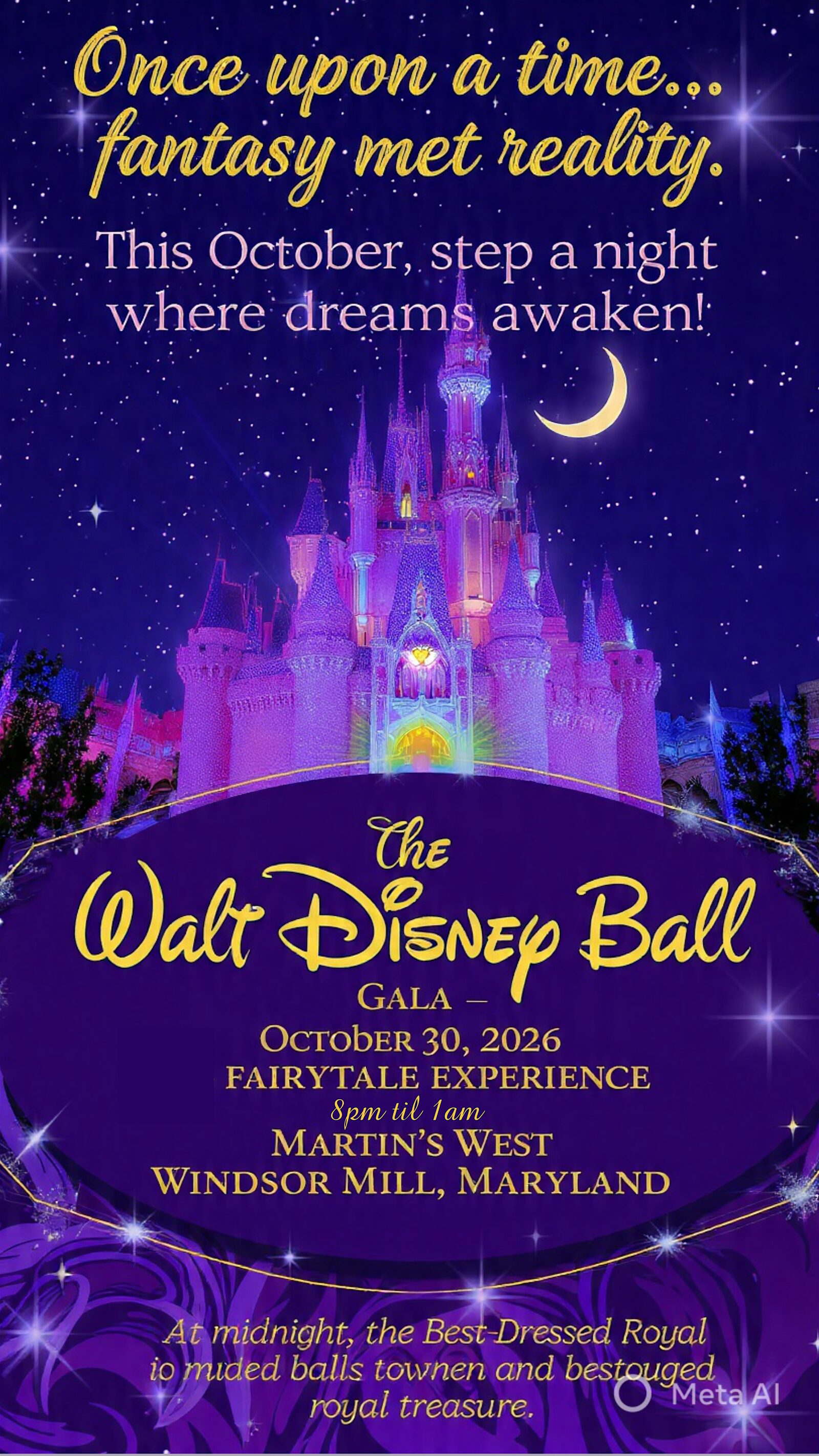 Walt Disney Inspired Gala Ball