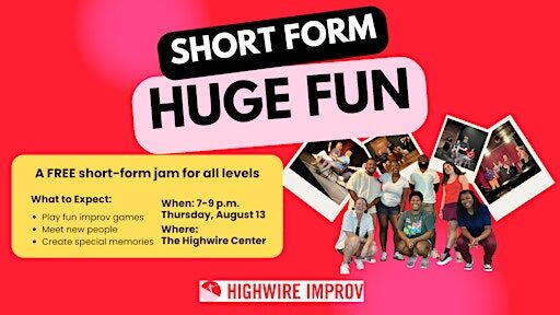 Short Form, Huge Fun: A Community Improv Jam