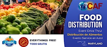 Baltimore MD Food Distribution Event /  Distribución de Alimentos