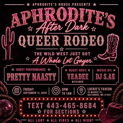 Aphrodite's After dark : Queer Rodeo