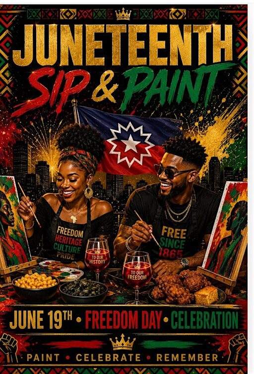 Juneteenth byob sip , karaoke and paint